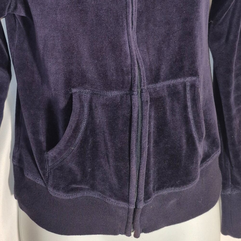L.O.G.G./H&M fleece hoodie w/ zippered front, Dark Purple in size small - Picture 11 of 16